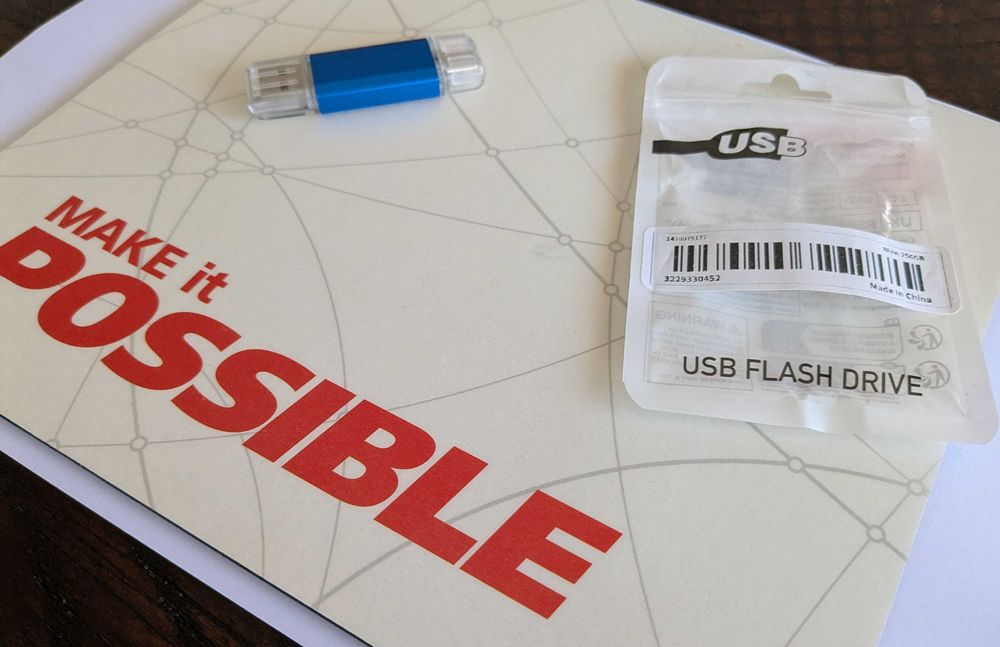 PEN Drive USB 256GB - USB-A + USB-C *NOVA*