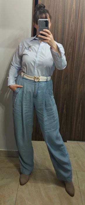 Błękitna niebieska koszula Reva & Ro