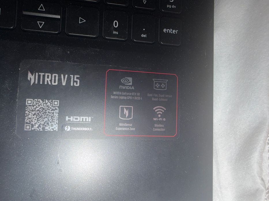 Computador Portátil Gaming Acer Nitrov15  GeForce RTX 5050 |