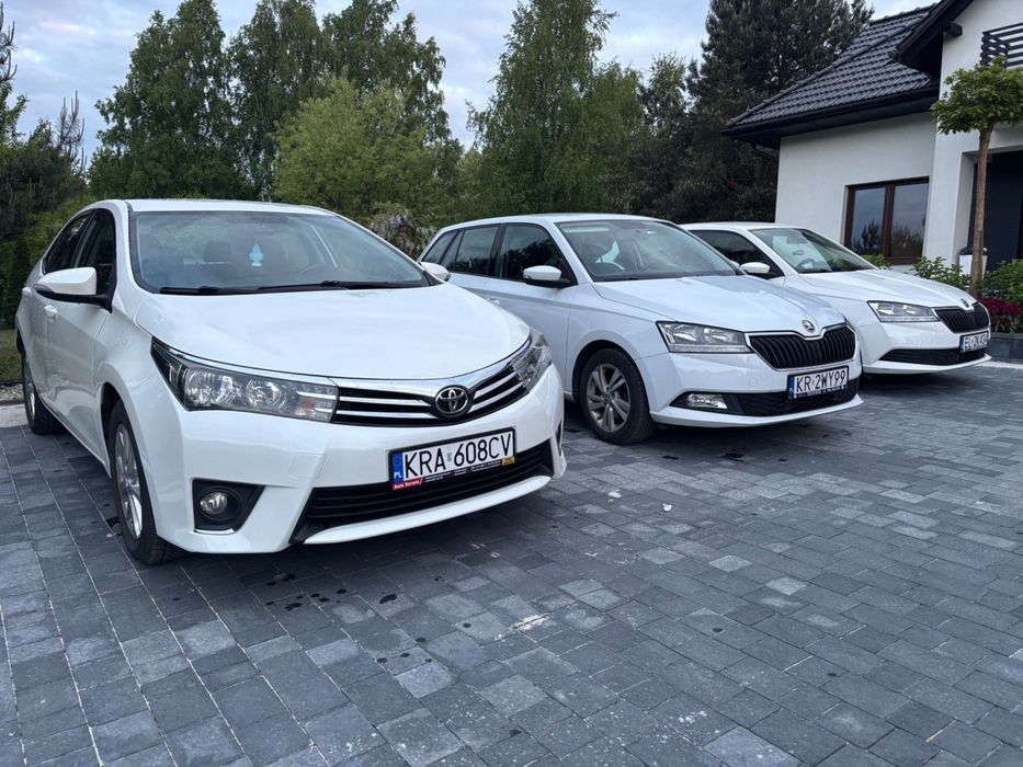 Wynajem samochodu Mazda 6, Toyota Corolla Skoda Fabia Kraków Balice Kryspinów