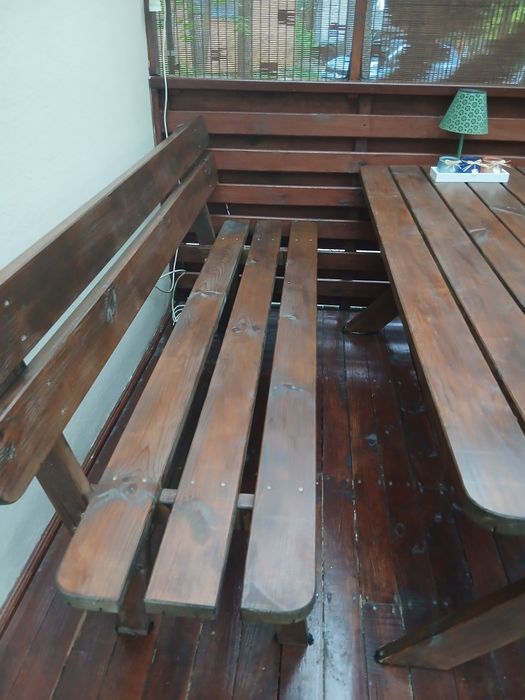 Zestaw ogrodowy stół i ławki