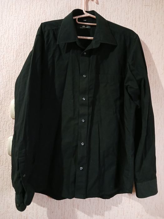 Рубашка мужская черная , L