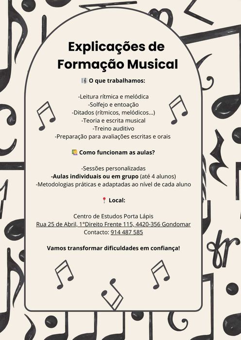Explicações de Formação Musical
