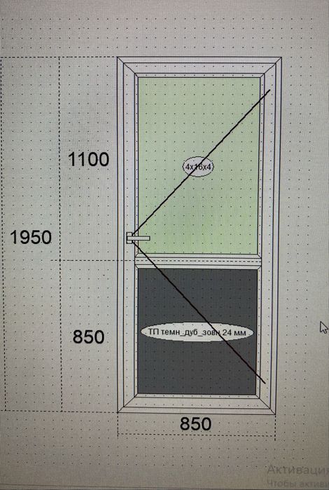 Балконні двері із ламінацією