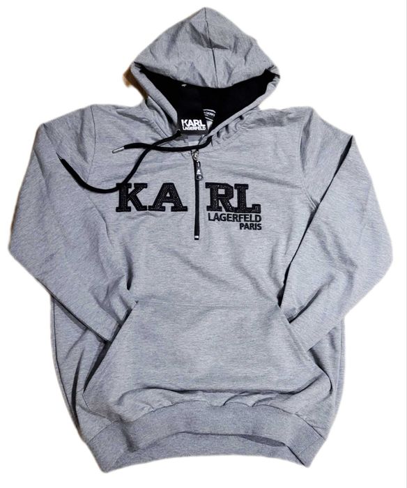 Bluza damska Karl Lagerfeld roz.XL szara kaptur Wyprzedaż