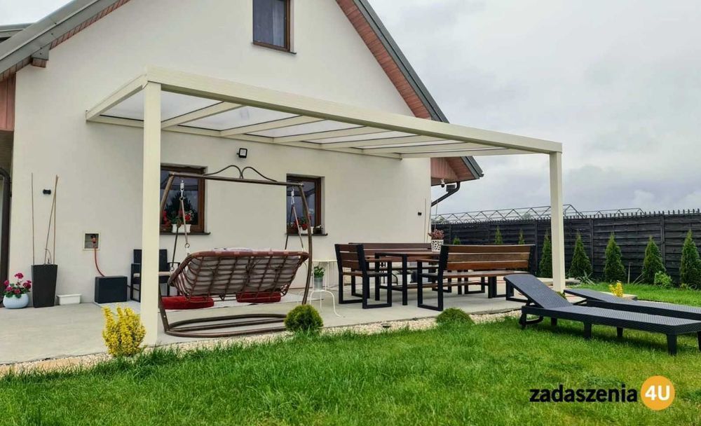 Zadaszenia tarasów aluminiowe pergole aluminiowe ogrody zimowe szklane systemy przesuwne zabudowy tarasów szkło VSG poliwęglan