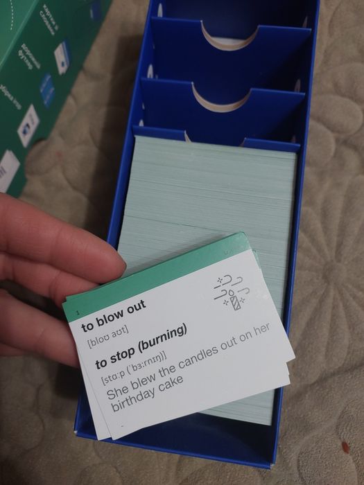 Phrasal verbs картки для вивчення англійської мови