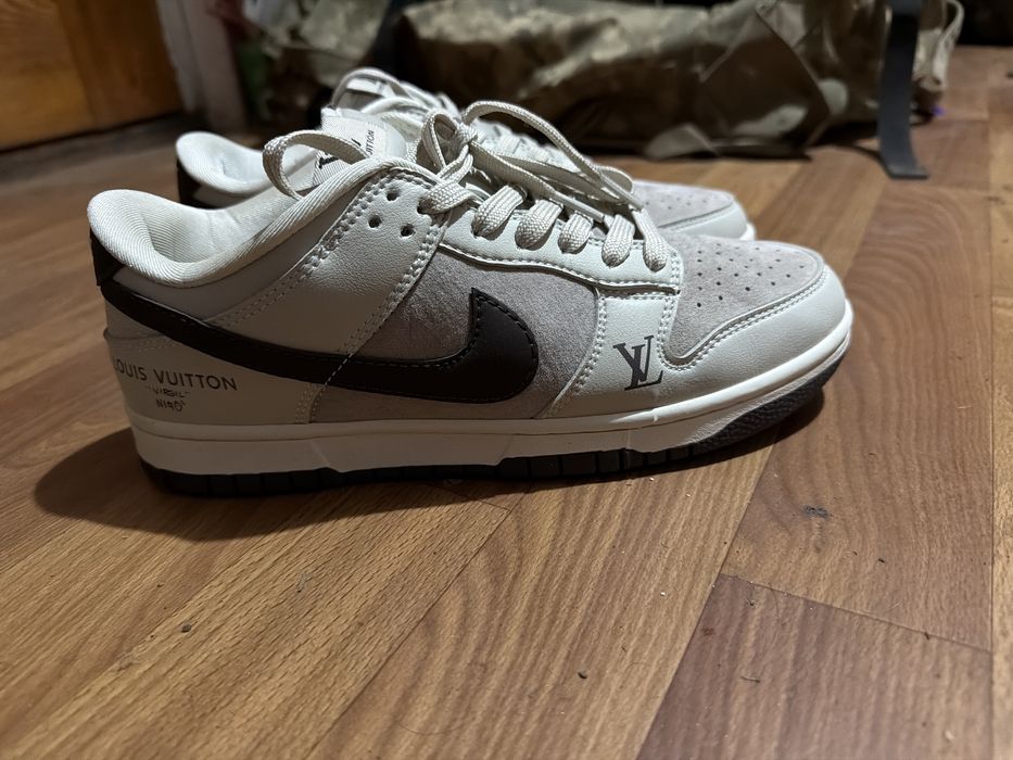 Кросівки Nike SB Dunk Low x Louis Vuitton Grey Black