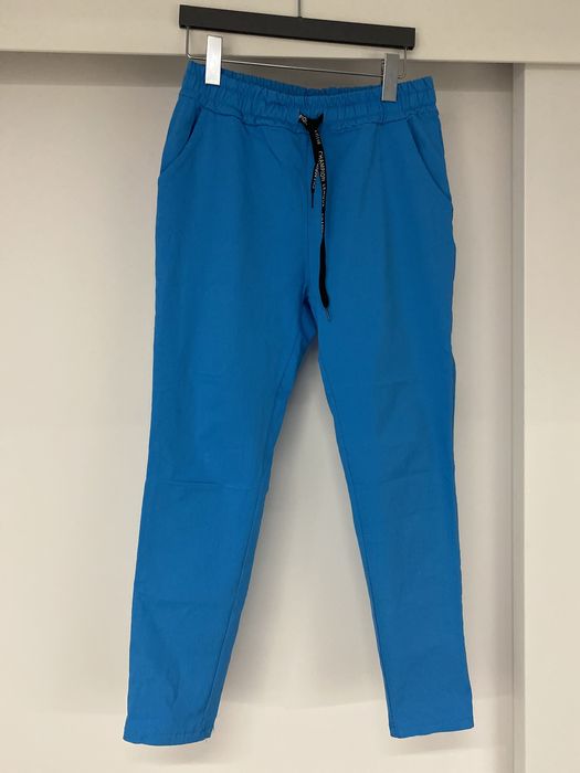 Spodnie włoskie turkus/niebieski