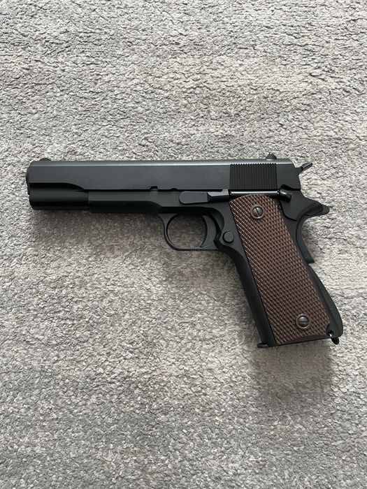 PISTOLA 1911 METAL GREEN GAS BLOWBACK AIRSOFT ENVIO GRATUITO