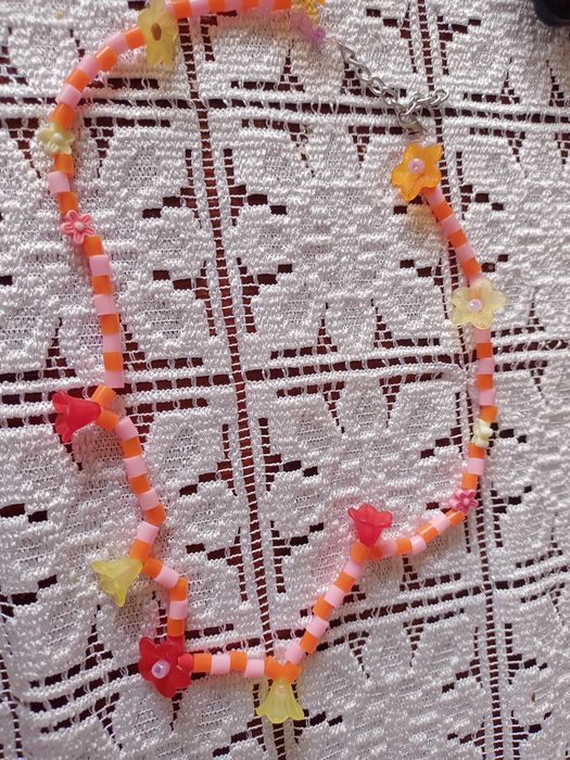Naszyjnik kwiatki DIY