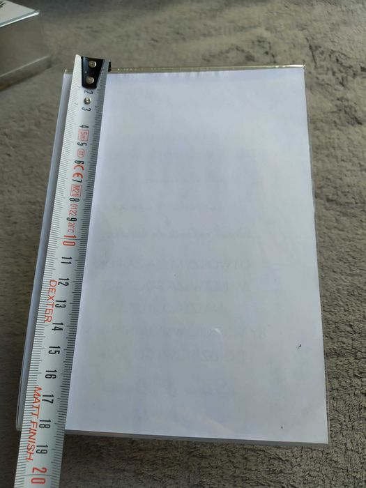 Stojak ramka z pleksi