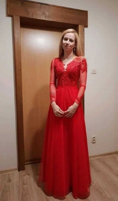 Suknia czerwona xs