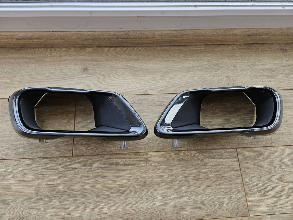 Черные насадки выхлоп BMW G05 G06 G07 X5 X6 X7