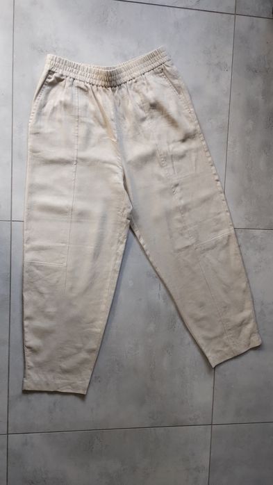 Lniane spodnie Zara r.XS