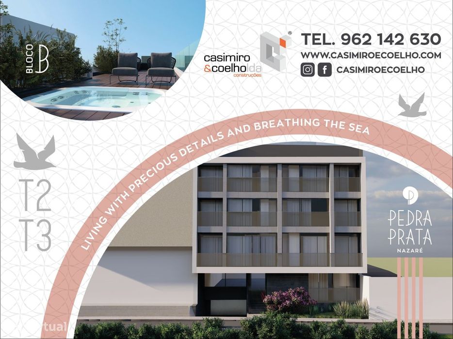 Premium T2 - Edifício Pedra Prata - junto à praia - Nazaré
