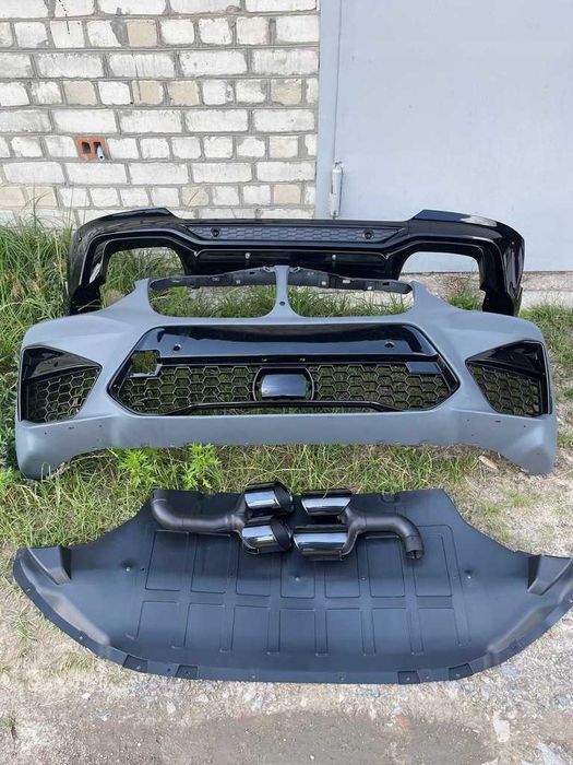 Обвес диффузор бампер передний бмв bmw BMW x4 g02 x4m бампер М стиль