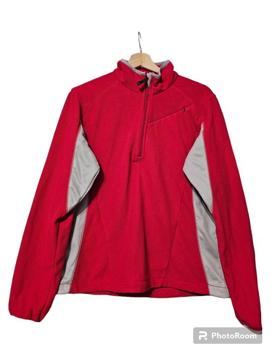 Bluza polar damski czerwony Columbia zapinany golf 40/L