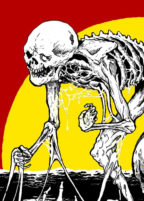 Принт. (Блэк метал арт, дэт метал арт, черепа)