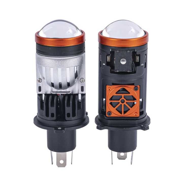 Мини линзы Y5MT H4 светодиодные LED, Комплект 2шт ГАРАНТИЯ!