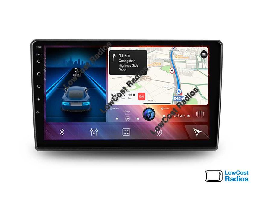 (NOVO) Rádio ANDROID 2DIN • KIA Ceed (2007 a 2012) • GPS WiFi BT | CARPLAY • ANDROID AUTO