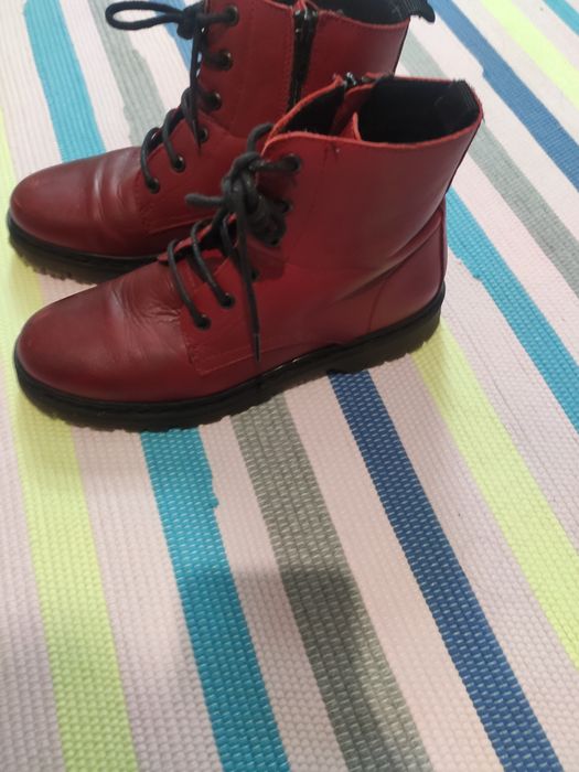 Botas vermelhas, nº 38 - confortáveis e como novas