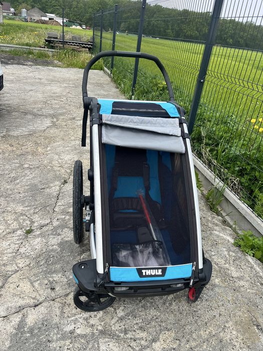 Riksza wozek rowerowy spacerowka Thule Cross single stan super