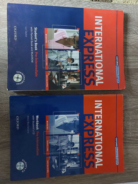 International Express Pre-Intermediate komplet podręcznik + ćwiczenia bardzo dobry stan