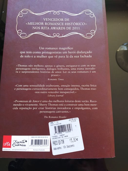 Livro de Sherry Thomas