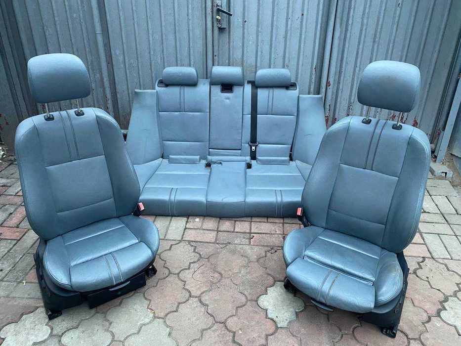 Салон BMW X3 E83 Сидіняя БМВ Х3 Е83 Рекаро Е83 Шкіряні сідушки БМВ Х3