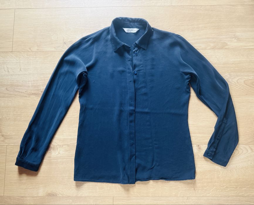 Granatowa bluzka Max Mara koszula