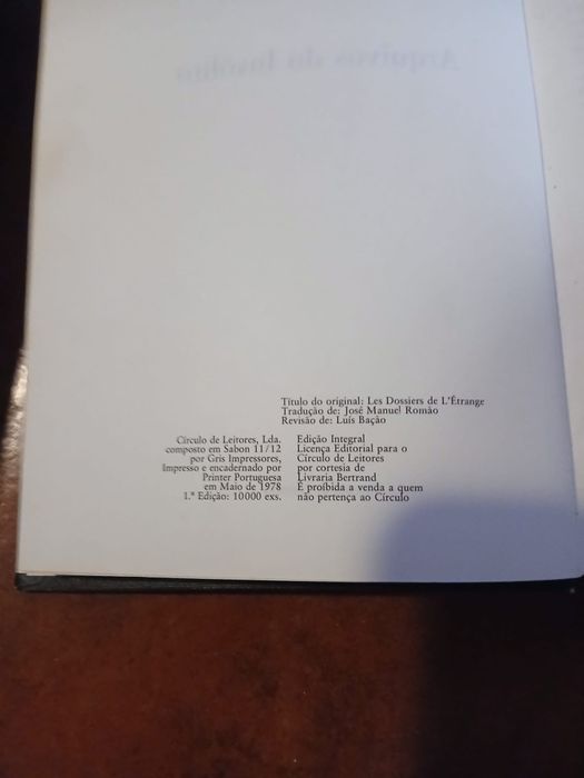 Coleçao de Livros  - Círculo de Leitores - 5 volumes