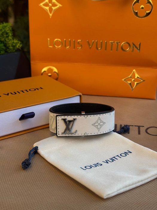 Браслет чоловічий Louis Vuitton Браслет LV Кожаный браслет Луи Виттон