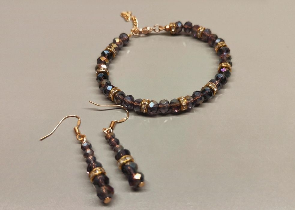 Kolczyki i bransoletka