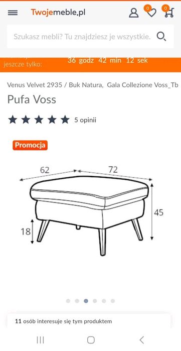Fotel i pufa na sprzedaż