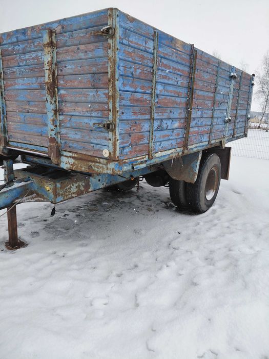 Przyczepa rolnicza wywrotka 10 ton,jednoosiowa,tandem,hamjlce