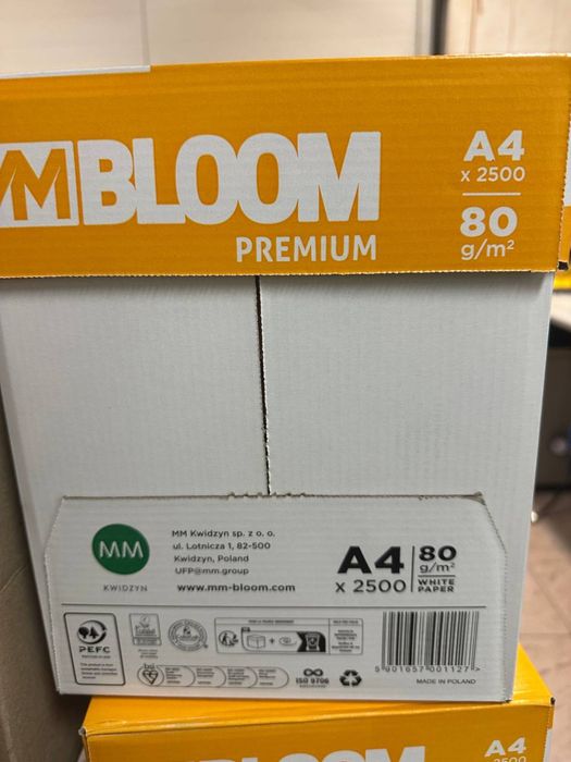 Папір A4/А4 MMBLOOM Premium (1 ящик - 5 пачок)