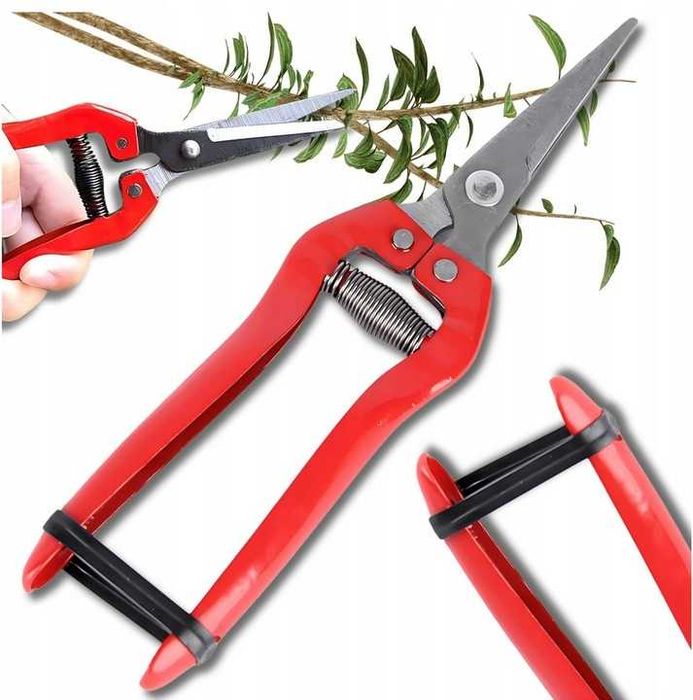 SEKATOR OGRODOWY DO gałęzi, kwiatów, tkaniny- prosty szpiczasty OSTRY