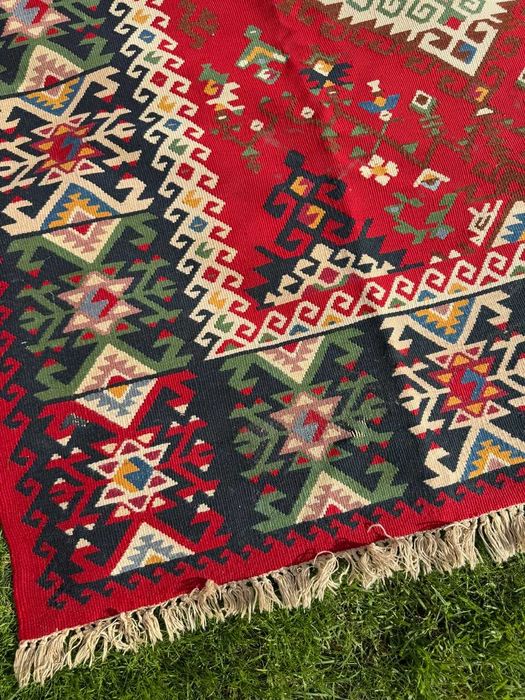 Kilim Dywan Art Deco Ręcznie Tkany 320x200 cm WYPRZEDAŻ