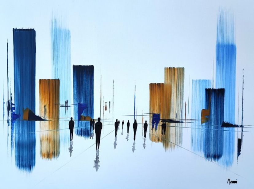 Quadro Giancarlo Marcucci - visione urbana