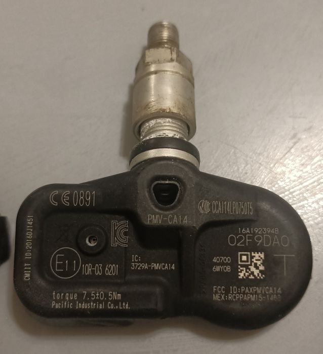 Датчики тиску у шинах