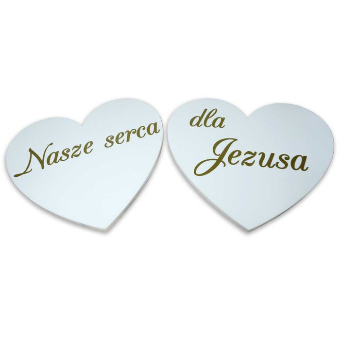 Nasze serca dla Jezusa. Styropianowe ozdoby na Pierwszą Komunię