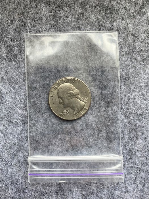 Liberty Quarter Dollar 1984 (перевертыш)