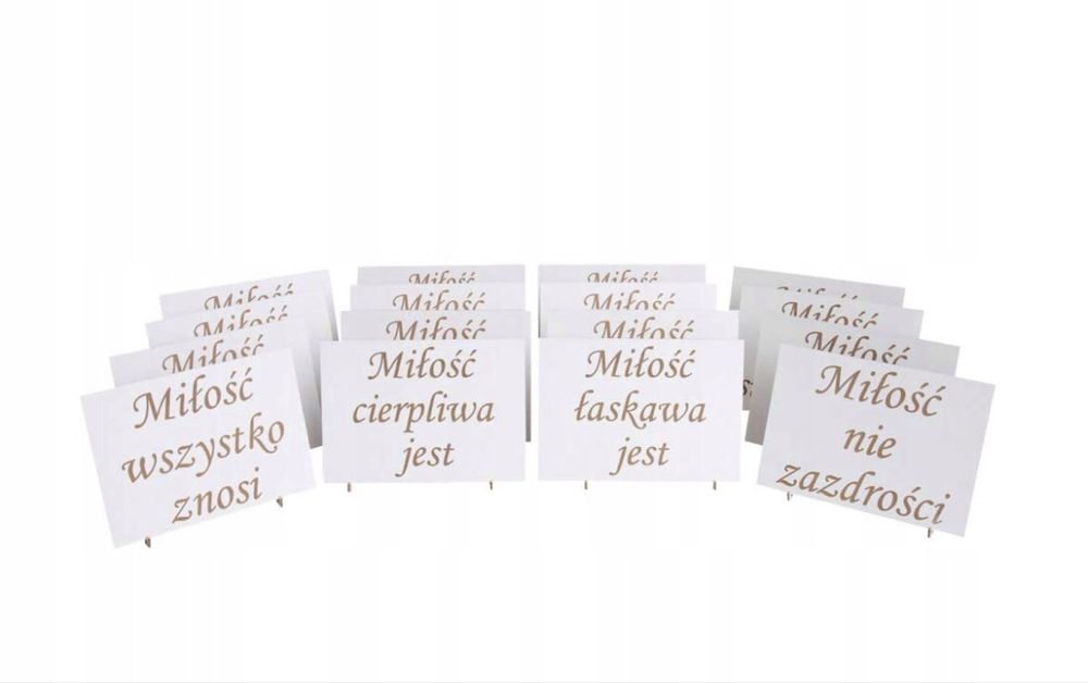 Hymn o miłości tabliczki