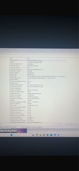 PC Gaming i5-12400F + RTX 3060 MSI | 16GB RAM | SSD Samsung 1TB