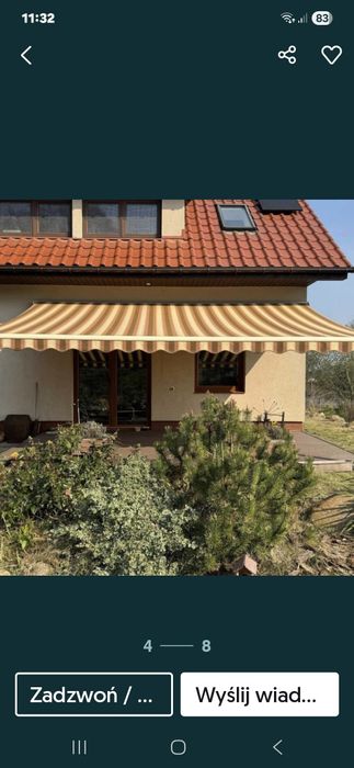 Markiza w kasecie 5.30 x3.50