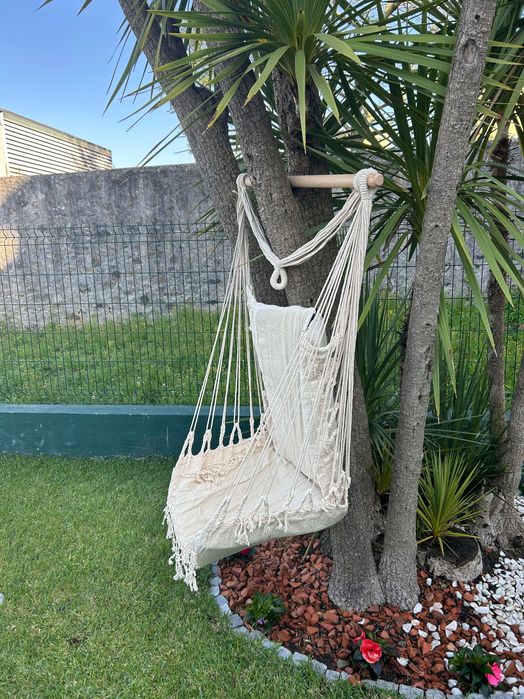 Cadeira Baloiço de Jardim em Tecido