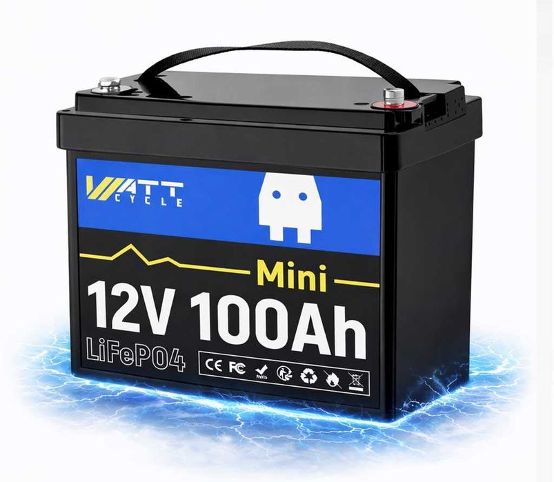 Акумулятор WattCycle Mini LiFePO4 12V 100Ah BMS 100A