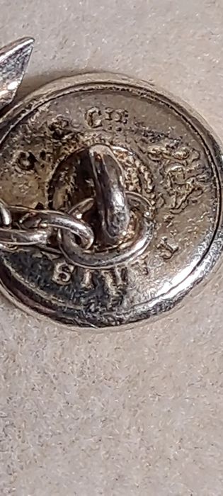 Botões de punho em prata Raros.