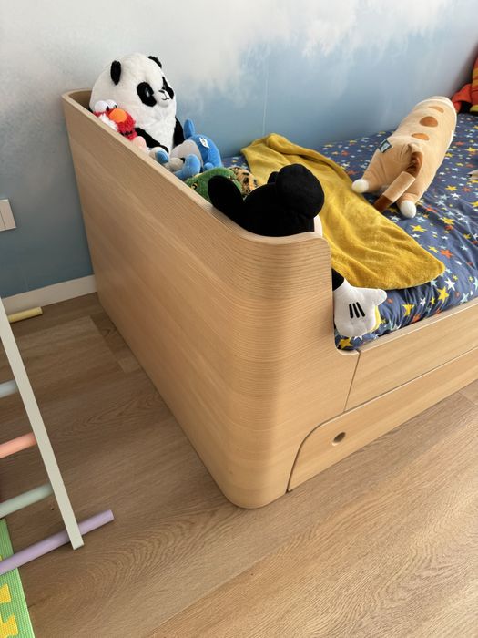 Cama de Solteiro com gaveta e colchão